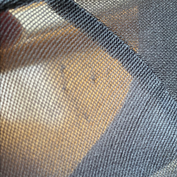 Banana Republic Sheer Gray Cap Sleeve Ruffle Blouse - Picture 5 of 5